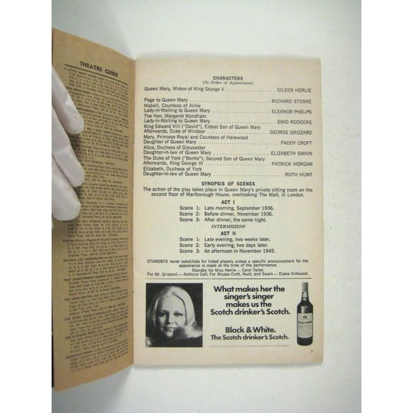 Crown Matrimonial Playbill November 1973 Eileen Herlie George Grizzard Broadway - Picture 4 of 7